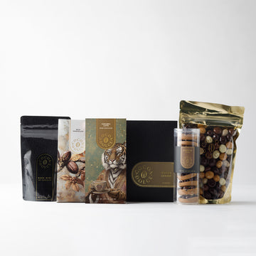 Gourmet chocolate and coffee set from Cocoa Dolce