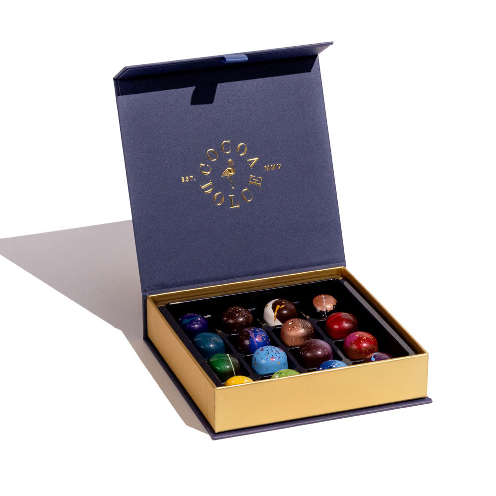 16-Piece Cocoa Lovers Chocolate Box | Gourmet Gift by Cocoa Dolce
