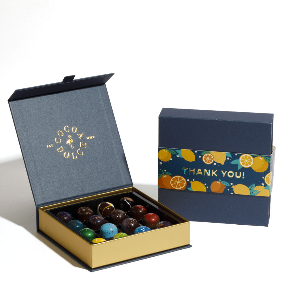 16-Piece Cocoa Lovers Chocolate Box | Gourmet Gift by Cocoa Dolce