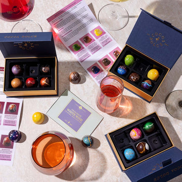 Chocolate pairing collection for wine with rich handcrafted chocolates