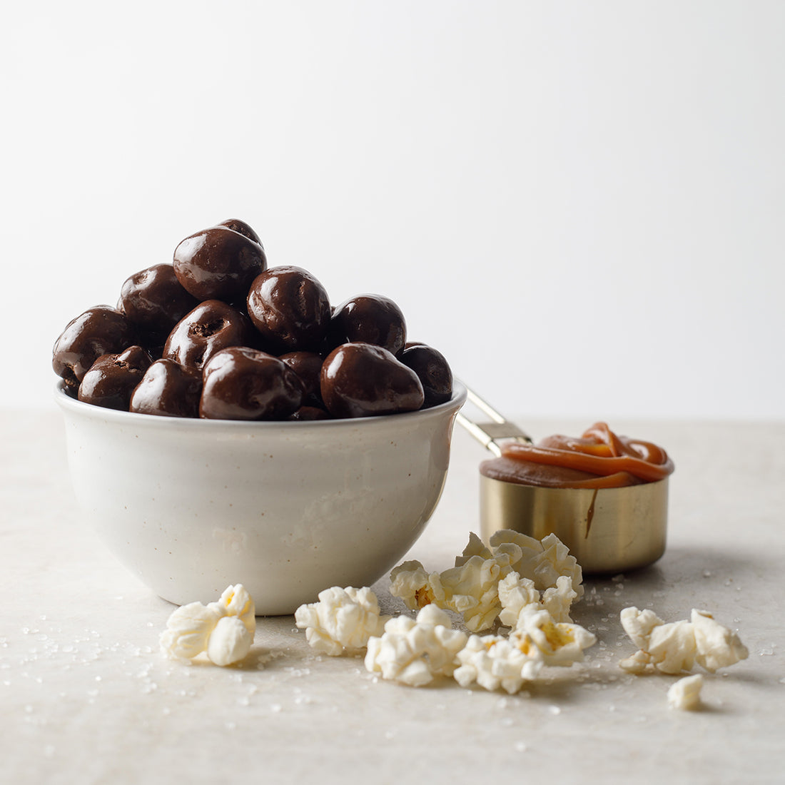 Dark Chocolate Sea Salt Caramel Popcorn