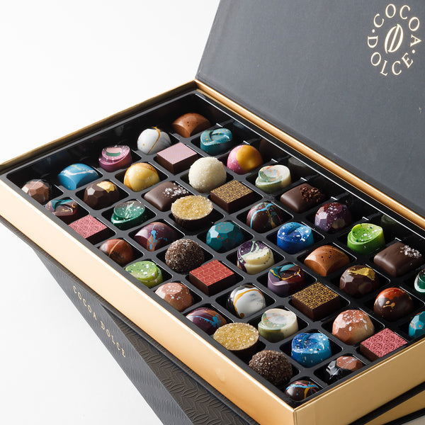 50 Pc. Magnum Opus Assorted Chocolates Cocoa Dolce Chocolates