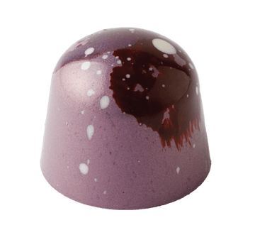 Blackberry sangria gourmet chocolate with blackberry pâte de fruit and sangria ganache