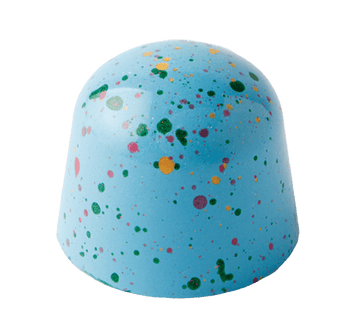 Confetti cake gourmet chocolate with caramelized gold chocolate ganache and cake crumb