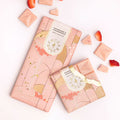 Creamy white chocolate with strawberry champagne infusion