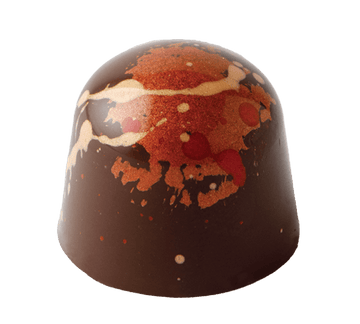 Manhattan cocktail inspired gourmet chocolate with whiskey orange and cherry notes