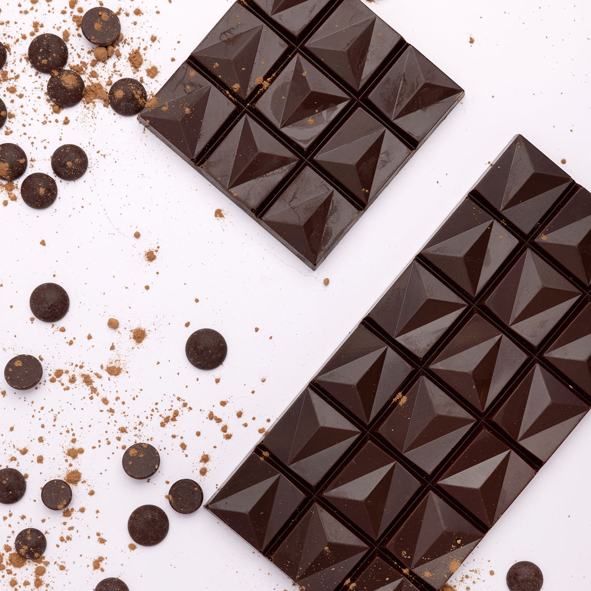 54% dark chocolate Mexican hot chocolate bar styled with cinnamon