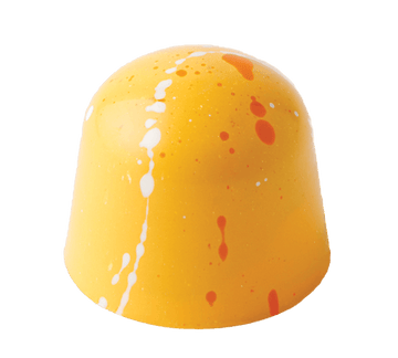 Creamsicle gourmet chocolate with orange citrus and vanilla white chocolate ganache