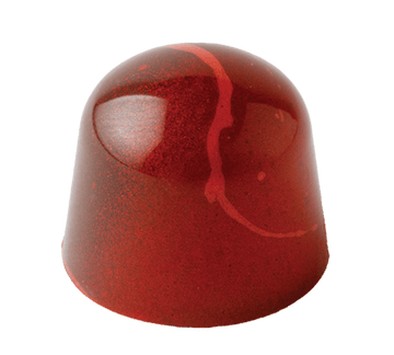 Raspberry gourmet chocolate with fresh raspberry puree in bittersweet ganache