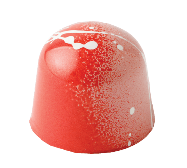 Strawberry shortcake gourmet chocolate with strawberry ganache pâte de fruit and lemon cookie