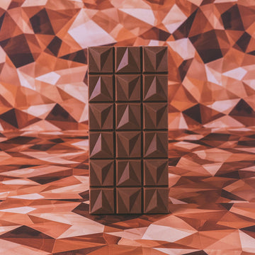 Interior of Toffee milk chocolate bar showing rich chocolate and toffee crunch